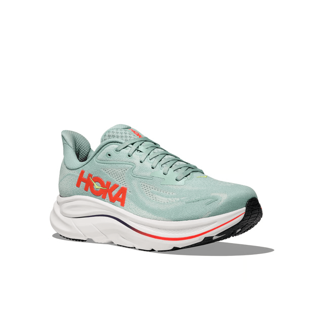 Hoka Clifton 10 Men's Sage/Neon Flame - Run Vault