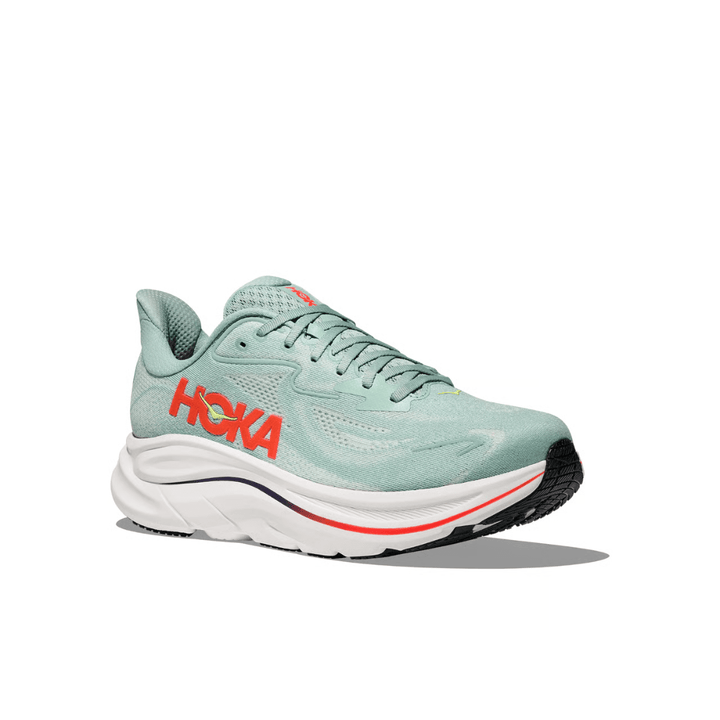 Hoka Clifton 10 Men's Sage/Neon Flame - Run Vault