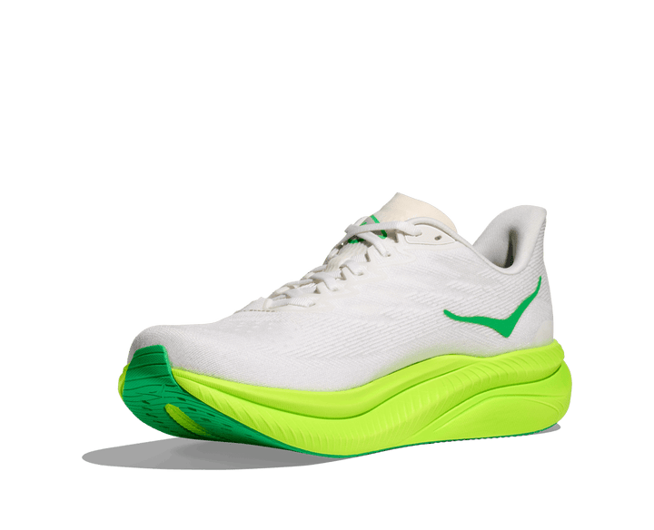 Hoka - Mach 6 - Men's - White/Neon Lime - Run Vault