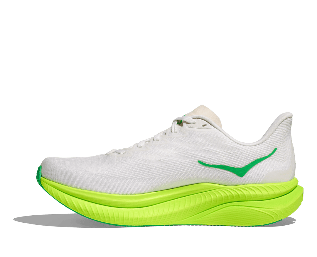 Hoka - Mach 6 - Men's - White/Neon Lime - Run Vault