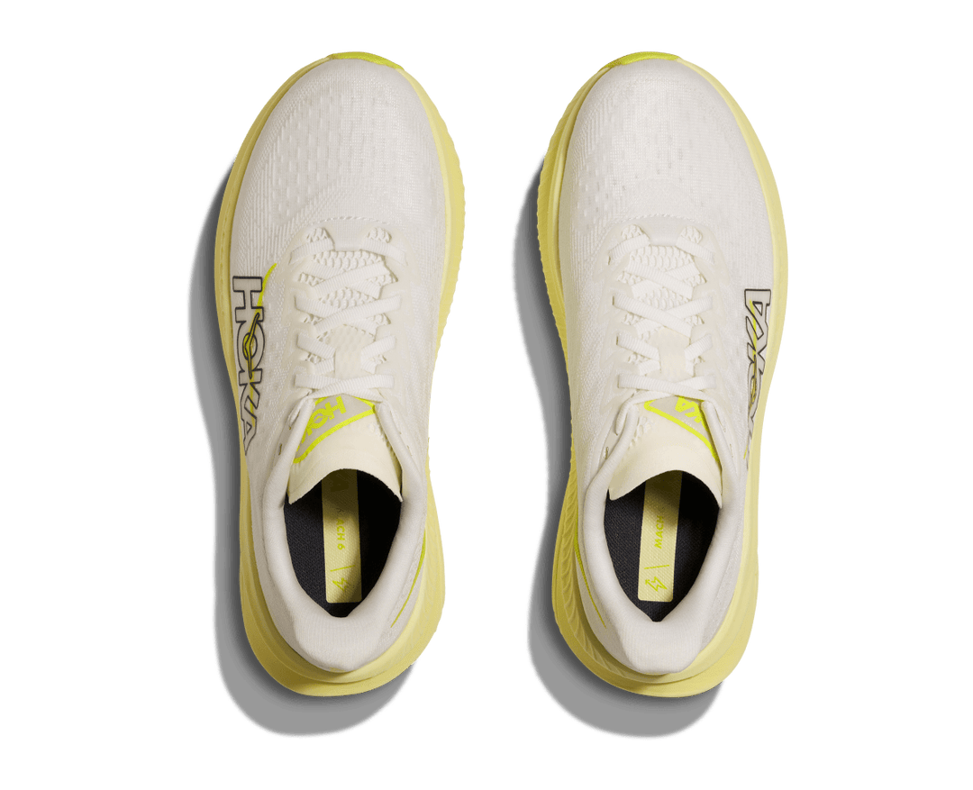 Hoka - Mach 6 - Women's - White/Neon Hoka Citrus - Run Vault
