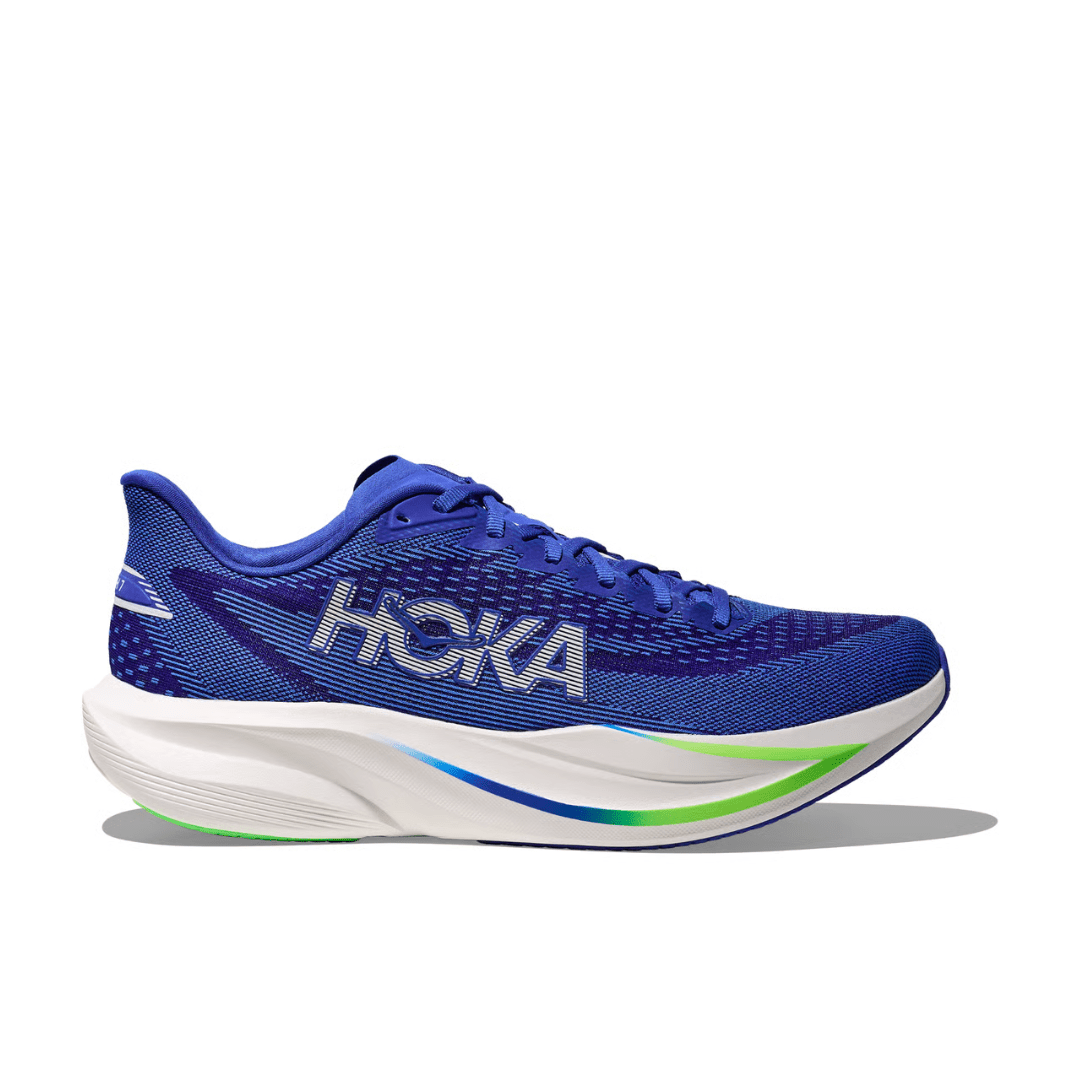 Hoka Mach 7 Men's Cobalt Blue/Neon Green - Run Vault