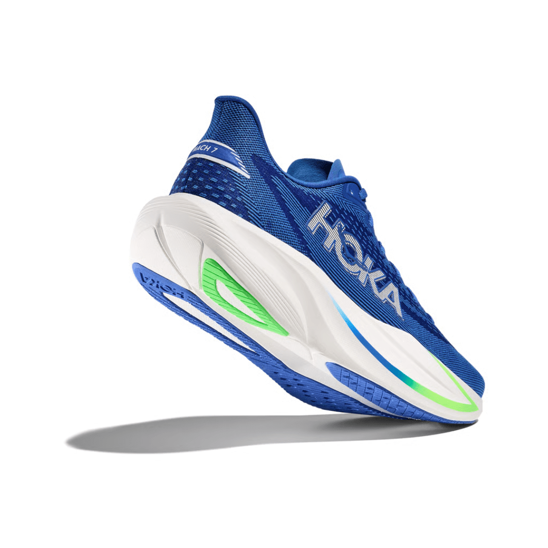 Hoka Mach 7 Men's Cobalt Blue/Neon Green - Run Vault