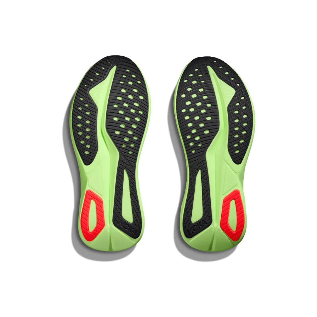 Hoka Mach 7 Men's Frost/Neon Yuzu WIDE 2E - Run Vault