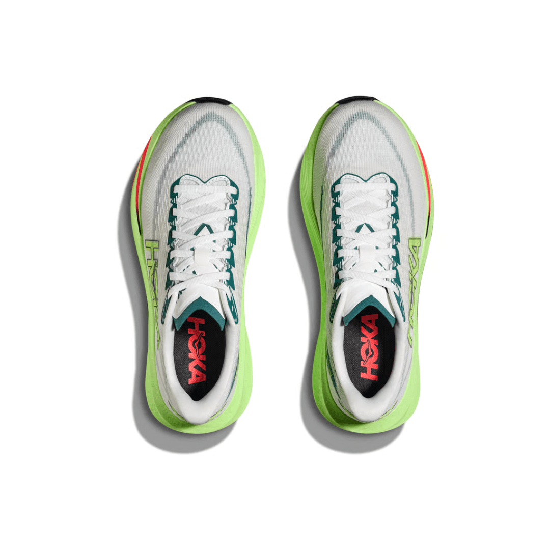 Hoka Mach 7 Men's Frost/Neon Yuzu WIDE 2E - Run Vault