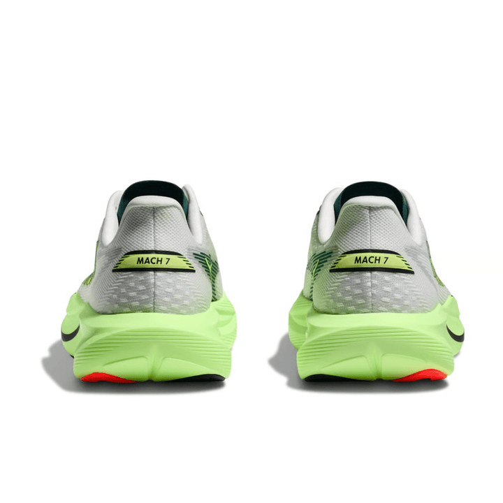Hoka Mach 7 Men's Frost/Neon Yuzu WIDE 2E - Run Vault