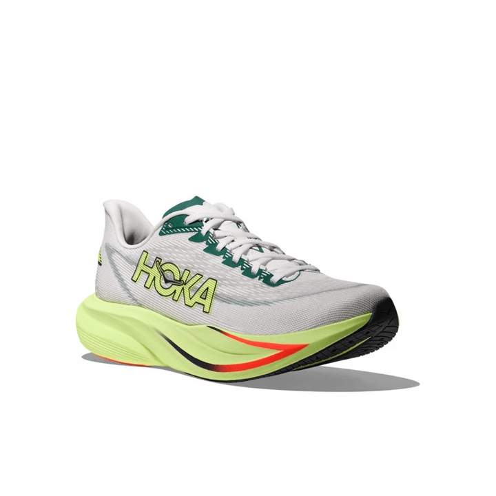 Hoka Mach 7 Men's Frost/Neon Yuzu WIDE 2E - Run Vault