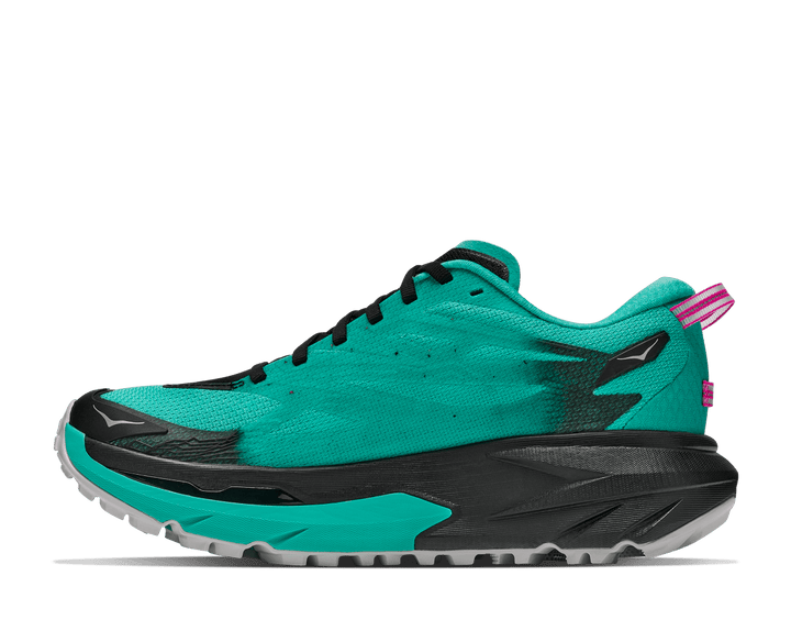 Hoka Mafate 5 Women's Black/Electric Aqua - Run Vault