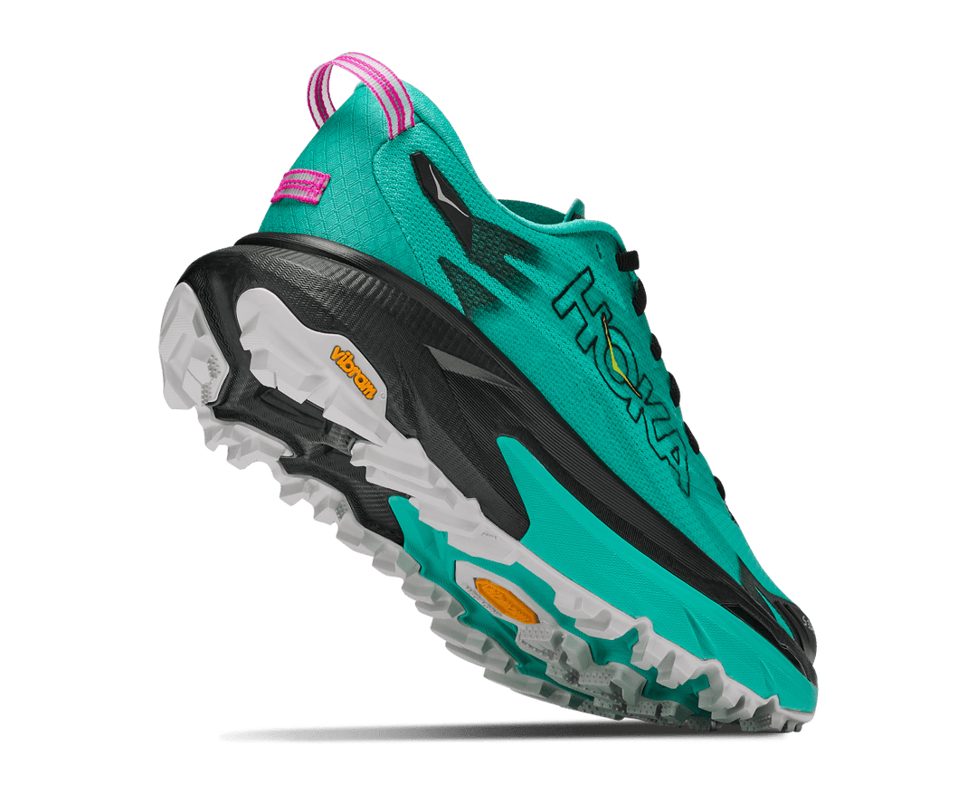 Hoka Mafate 5 Women's Black/Electric Aqua - Run Vault