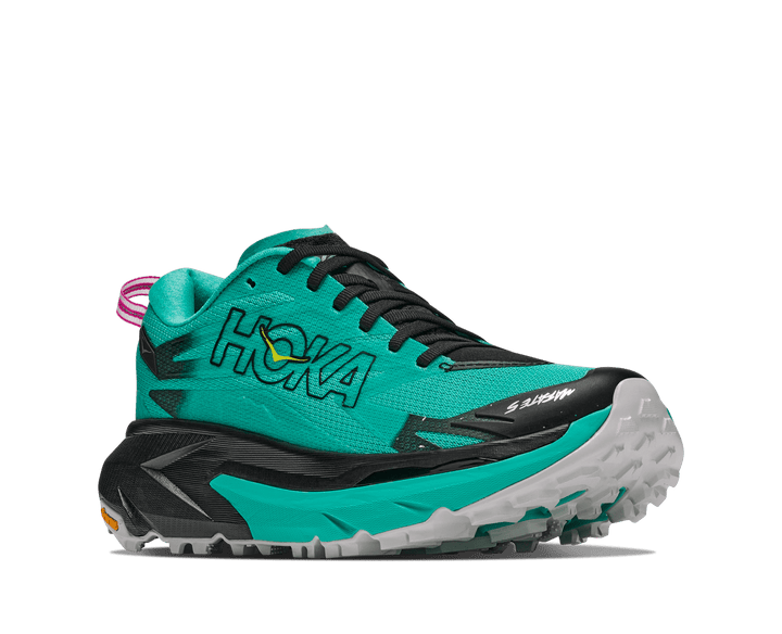 Hoka Mafate 5 Women's Black/Electric Aqua - Run Vault