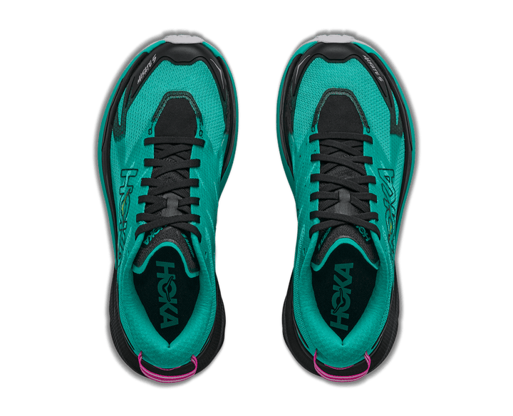 Hoka Mafate 5 Women's Black/Electric Aqua - Run Vault