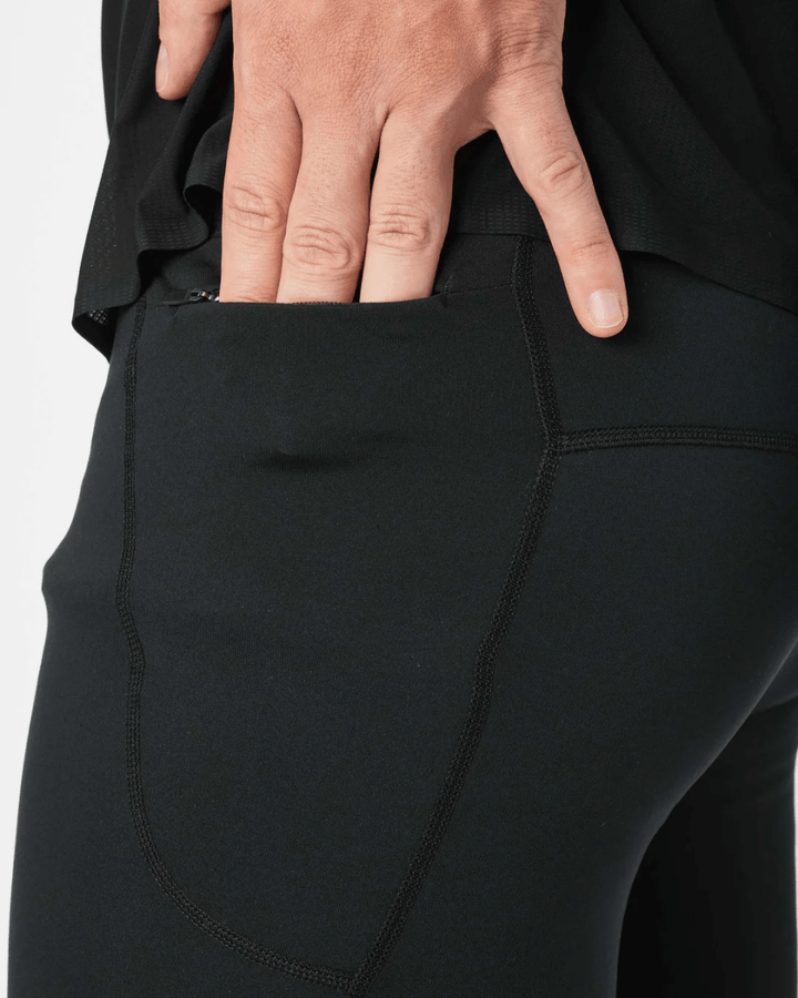 Hoka Novafly Half Tight - Mens - Black - Koshi Tan - Tan - Run Vault