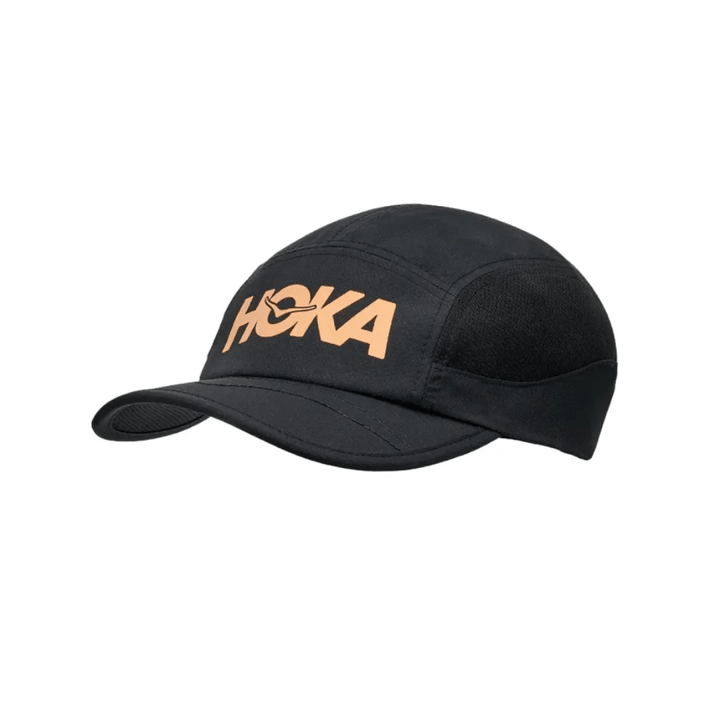 Hoka Run Hat - Black/Gold - Koshi Tan - Tan - Run Vault