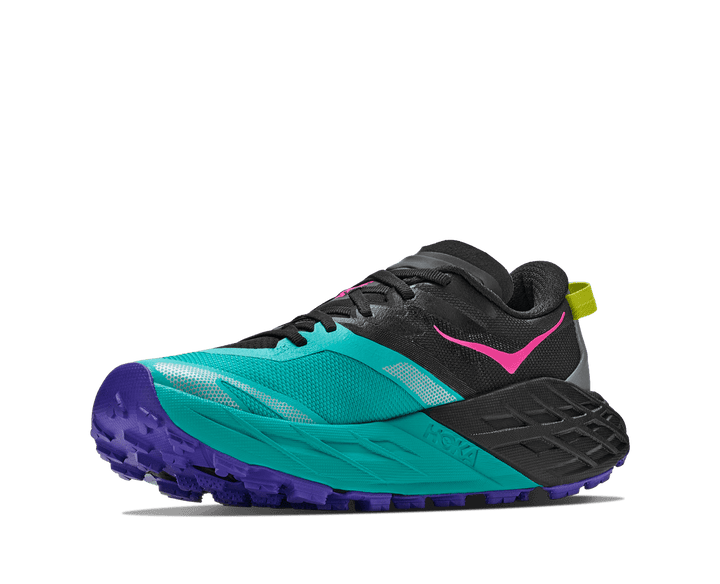 Hoka Speedgoat 7 Women's Black/Electric Aqua - Run Vault