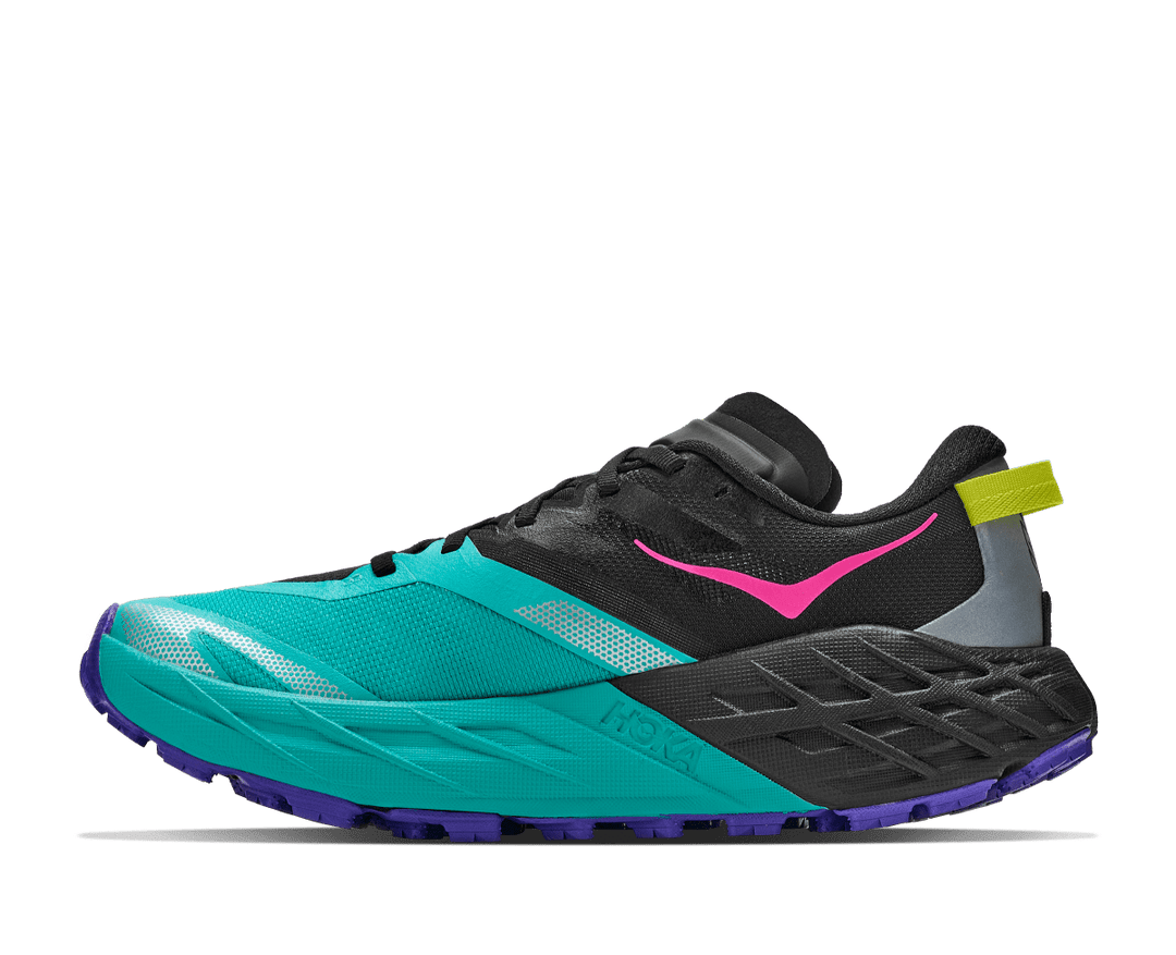 Hoka Speedgoat 7 Women's Black/Electric Aqua - Run Vault