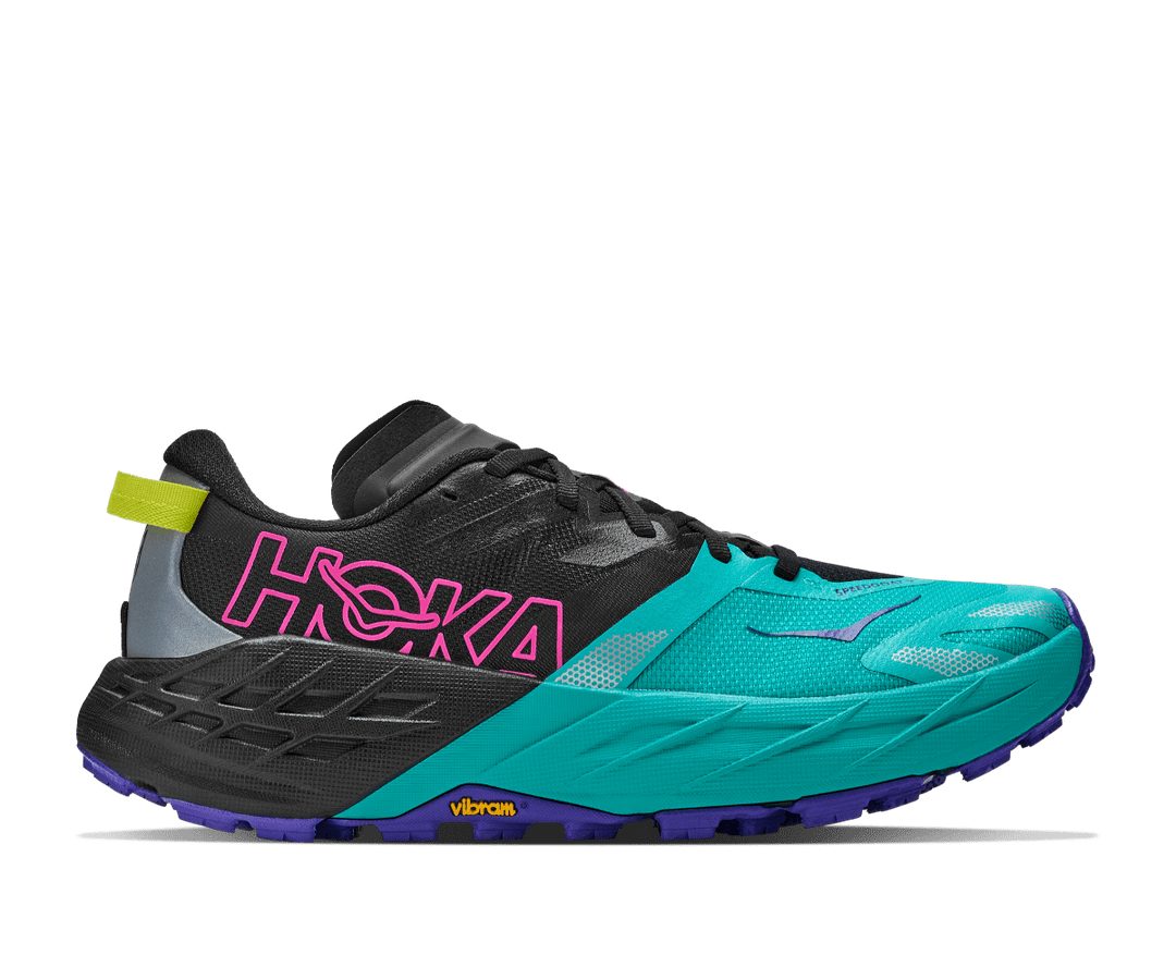 Hoka Speedgoat 7 Women's Black/Electric Aqua - Run Vault