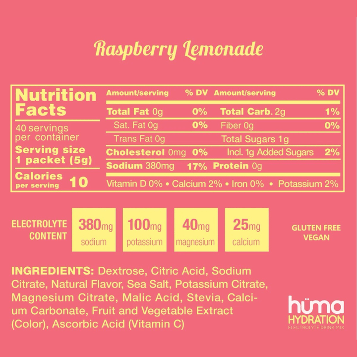 Hüma Gel Hydration Drink Mix - Run Vault