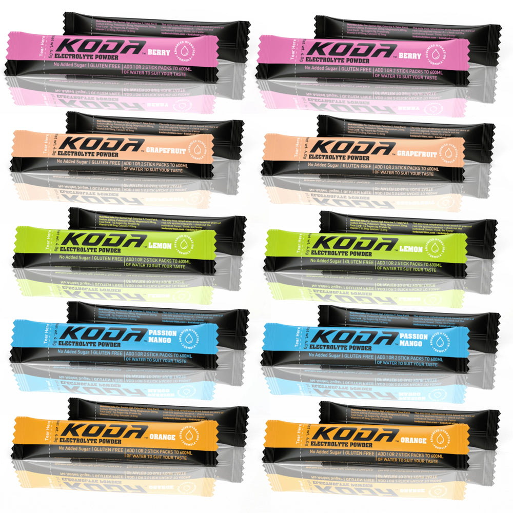 Koda Electrolyte Powder - Mixed Pack (50 Stick Pack) - Run Vault