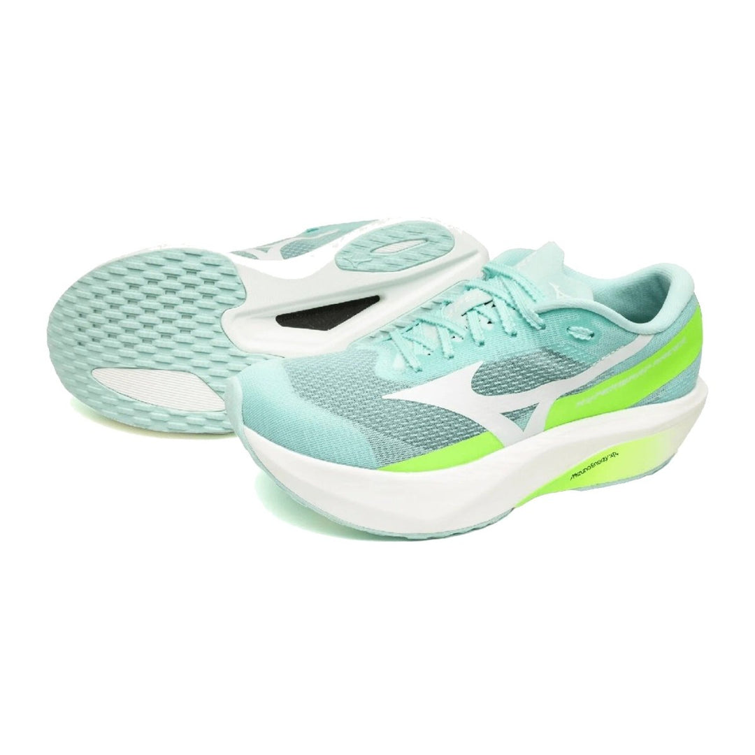 Mizuno Hyperwarp Racer Women's Dewdrops/White/Lime Burst - Run Vault