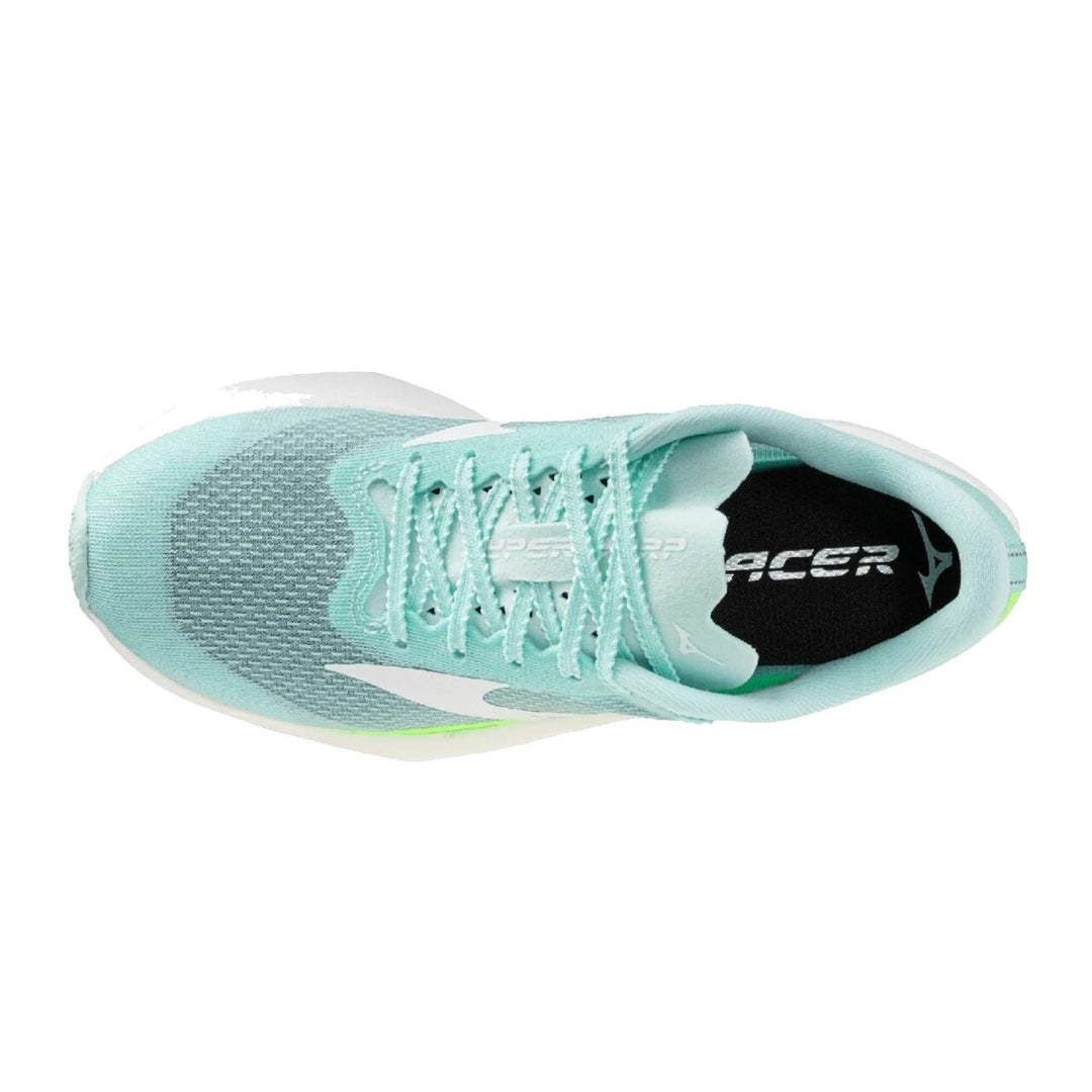 Mizuno Hyperwarp Racer Women's Dewdrops/White/Lime Burst - Run Vault