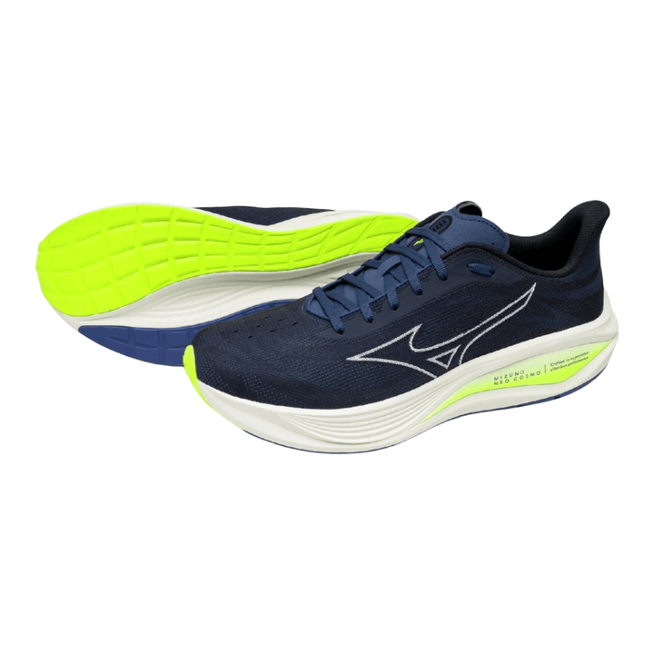 Mizuno Neo Cosmo Men's Estate Blue/White/Lightning Yellow - Run Vault