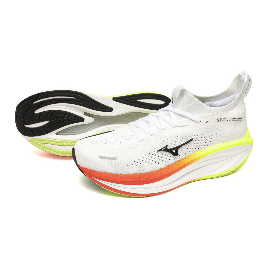 Mizuno Neo Vista 3 Men's White/Black/Orange - Run Vault