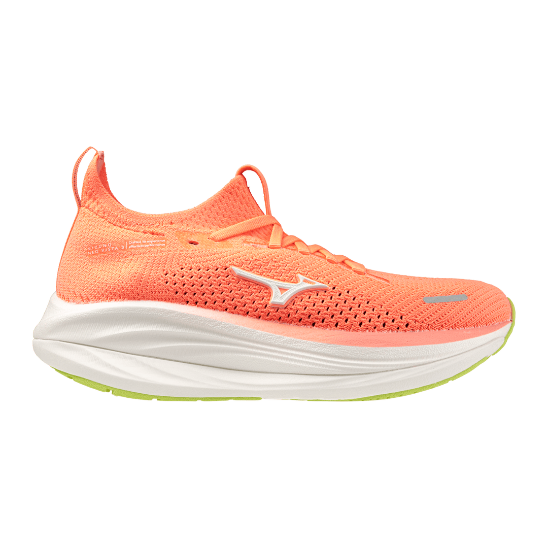 Mizuno Neo Vista 3 Women's Flamingo Coral/White/Lime Pulp - Run Vault