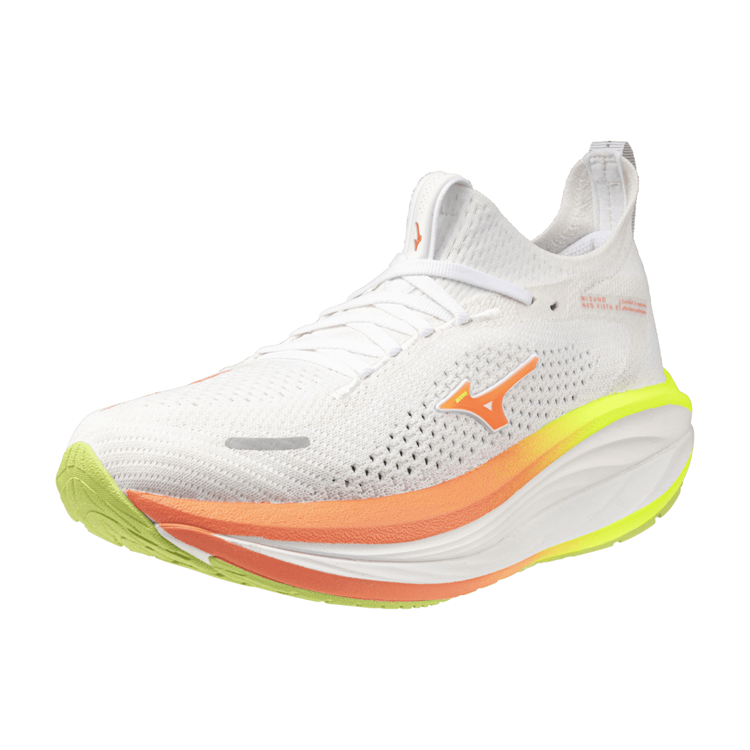 Mizuno Neo Vista 3 Women's White/Flamingo Coral/Lime Pulp - Run Vault