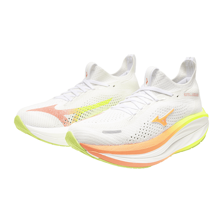 Mizuno Neo Vista 3 Women's White/Flamingo Coral/Lime Pulp - Run Vault