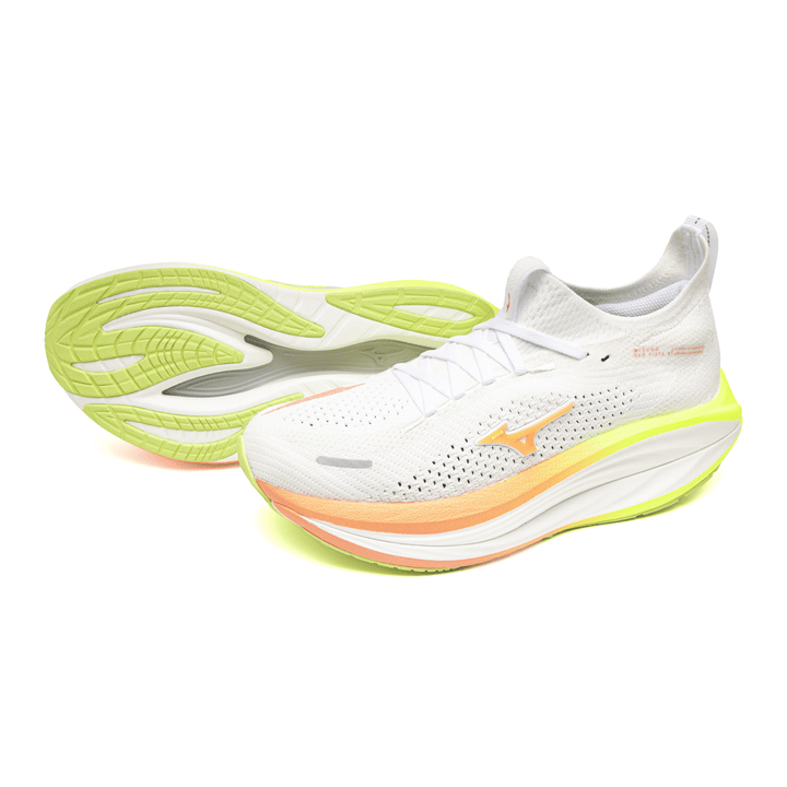 Mizuno Neo Vista 3 Women's White/Flamingo Coral/Lime Pulp - Run Vault