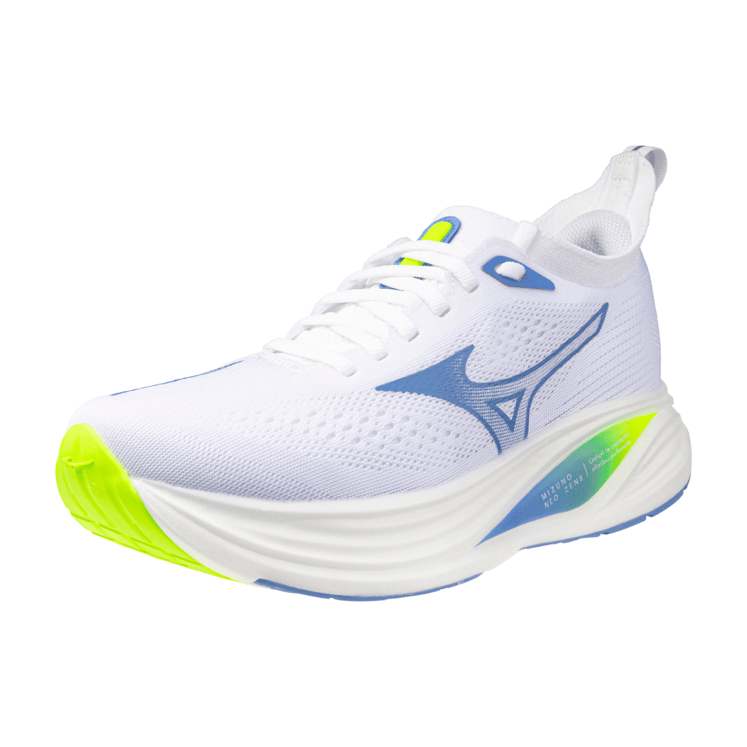 Mizuno Neo Zen 2 Women's White/Ultramarine/Lightning Yellow - Run Vault
