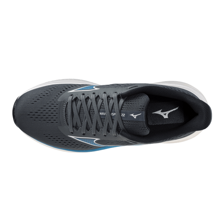 Mizuno Wave Inspire 22 Men's Slate/Blue/White WIDE 2E - Run Vault