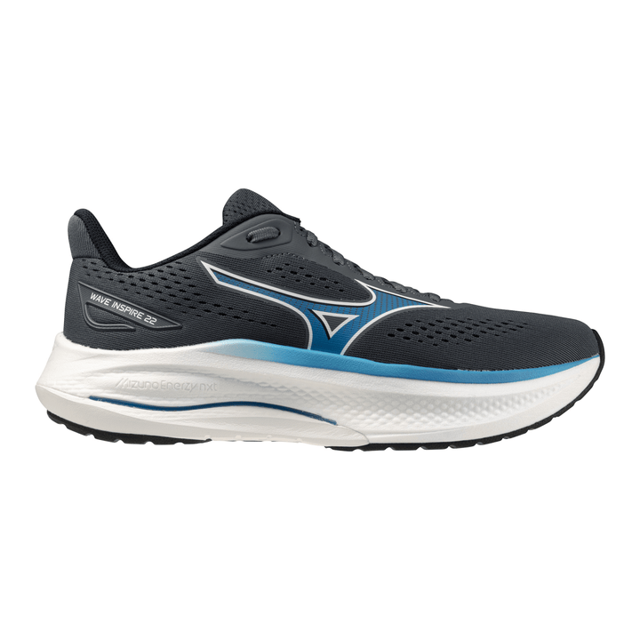 Mizuno Wave Inspire 22 Men's Slate/Blue/White WIDE 2E - Run Vault