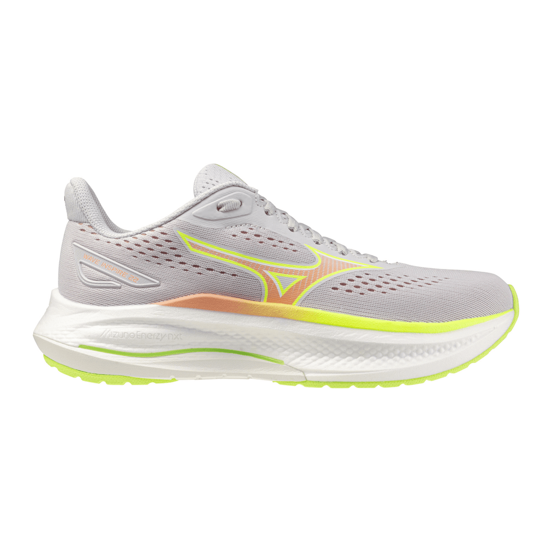 Mizuno Wave Inspire 22 Women's Cloudscape/Desert/lime - Run Vault