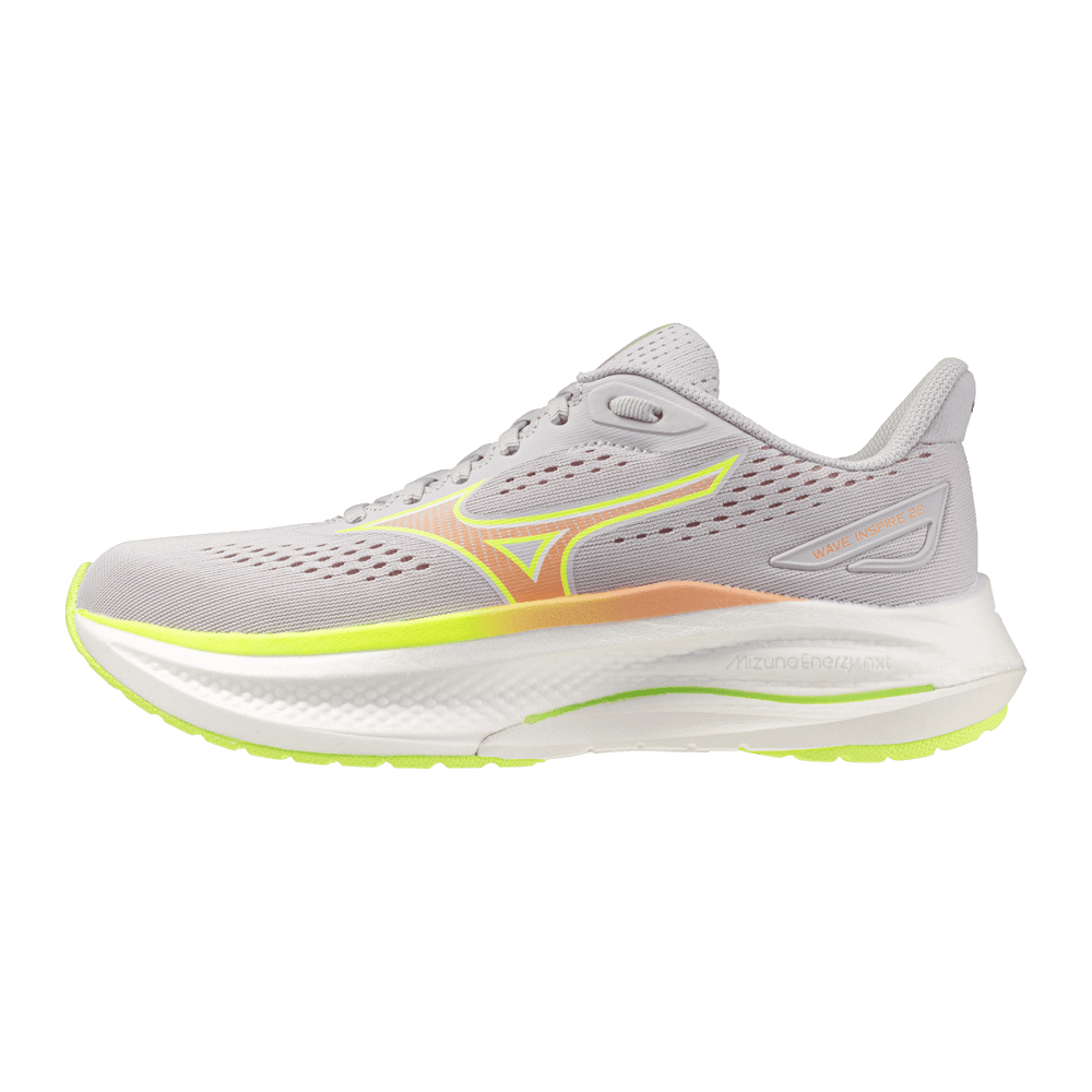 Mizuno Wave Inspire 22 Women's Cloudscape/Desert/lime - Run Vault