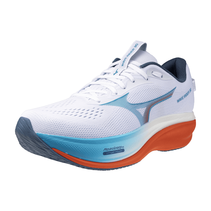 Mizuno Wave Rider 30 Men's White/Blue/Orange - Run Vault