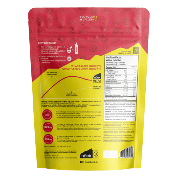 Näak Ultra Energy Drink Mix - Run Vault