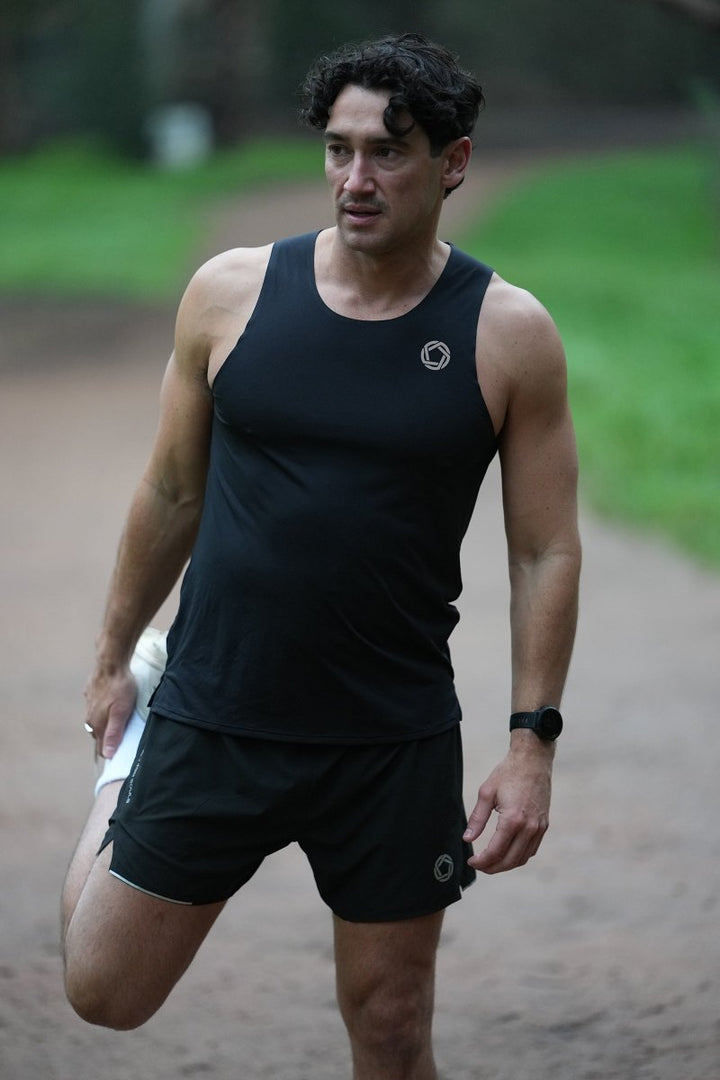 No Timid Souls Men's FLOWDRY Race Day Tank New Black - Run Vault