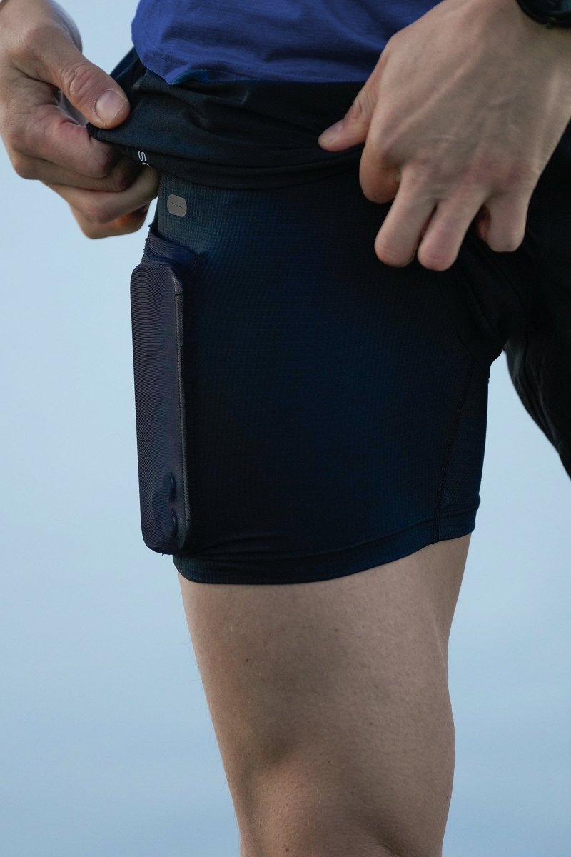No Timid Souls Men's GLIDE360 6-inch Lined Shorts New Black - Run Vault