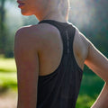 No Timid Souls Women's FLOWDRY Tempo Racerback Tank New Black