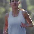 No Timid Souls Women's FLOWDRY Tempo Racerback Tank Vapour Grey (current)
