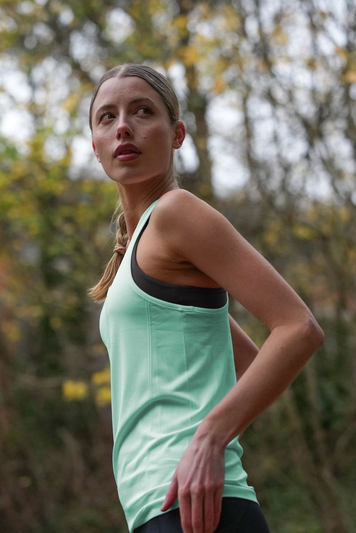 No Timid Souls Women's GLIDE360 Tank Spearmint - Run Vault