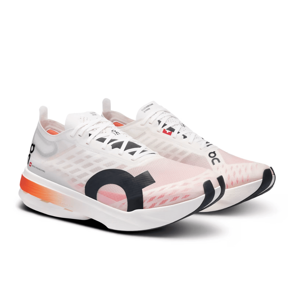 On - Cloudboom Strike - Men's - White/Black - Run Vault