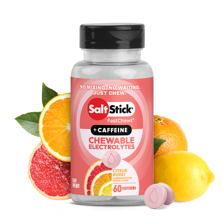 SaltStick Fastchews 60ct Bottle - Citrus Burst (Caffeinated)