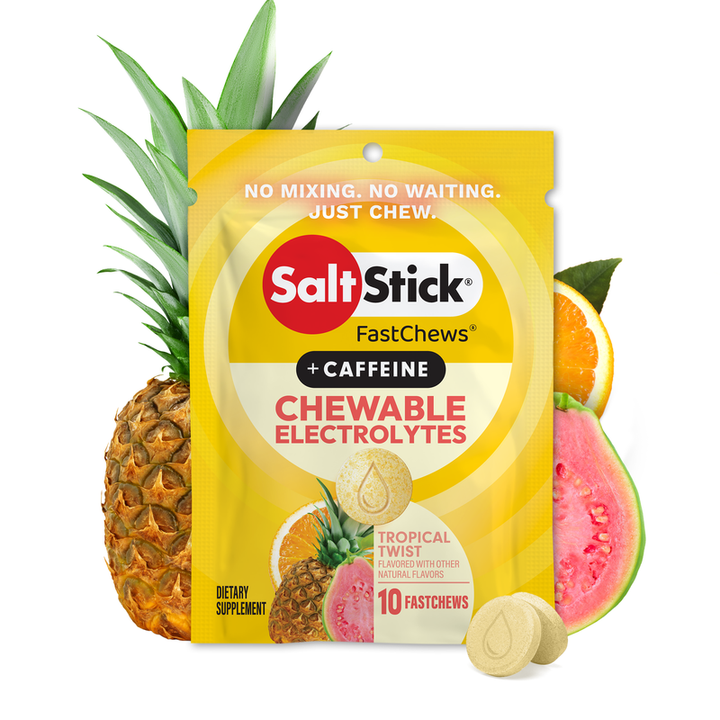 SaltStick Fastchews Single Serve - Tropical Twist (Caffeinated)