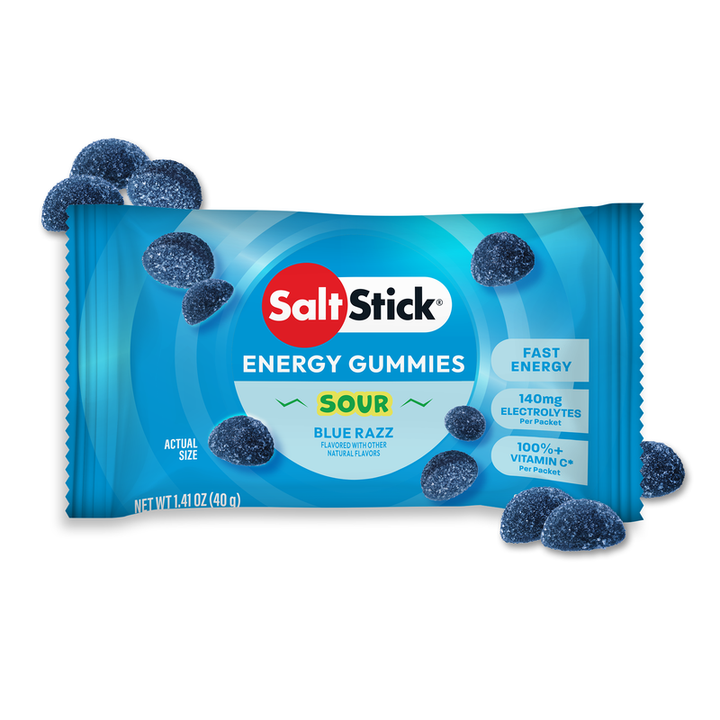 SaltStick Energy Gummies - Sour Blue Razz
