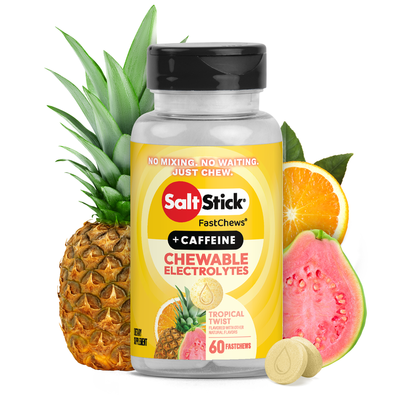 SaltStick Fastchews 60ct Bottle - Tropical Twist (Caffeinated)