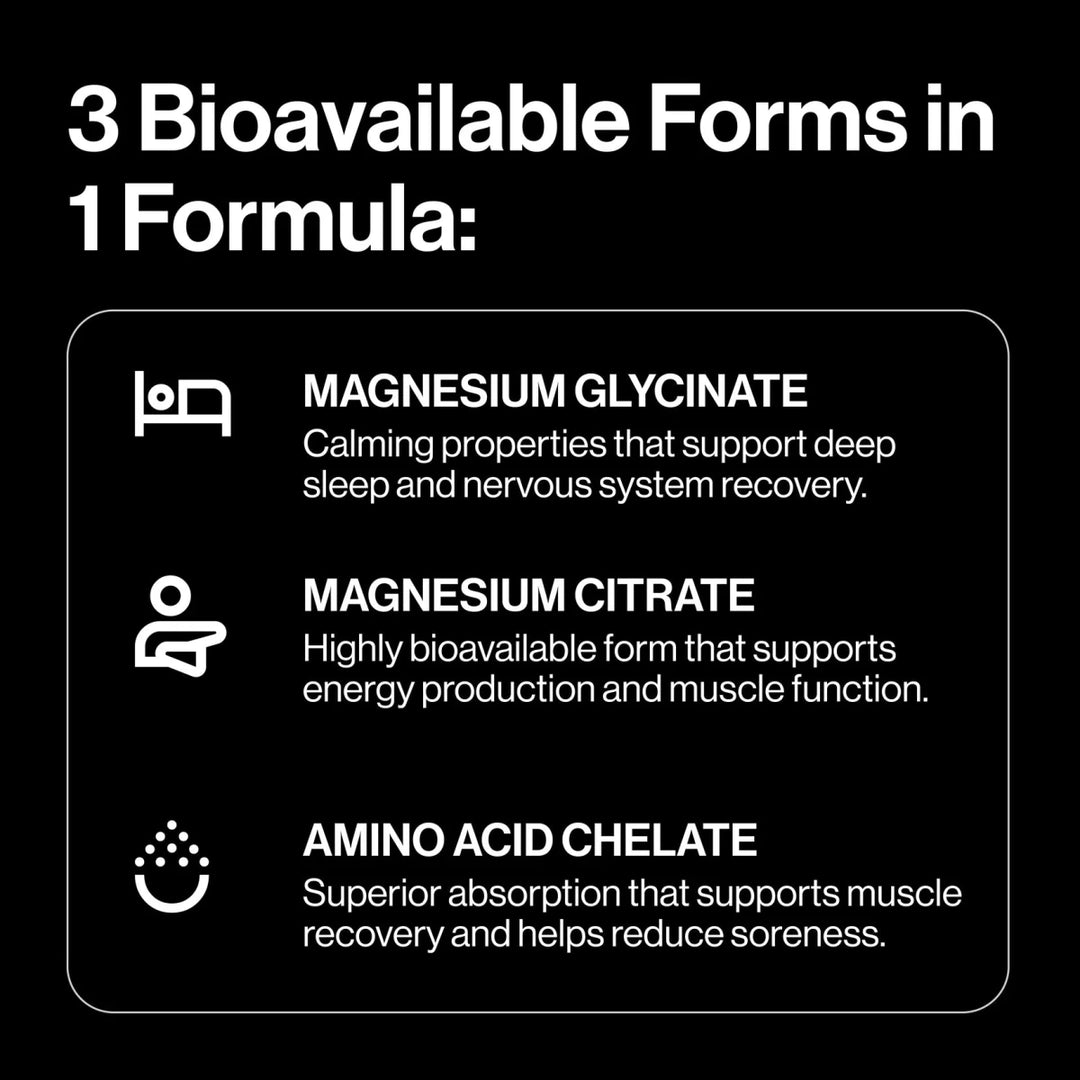 Pillar Performance - Triple Magnesium Tablets - Run Vault