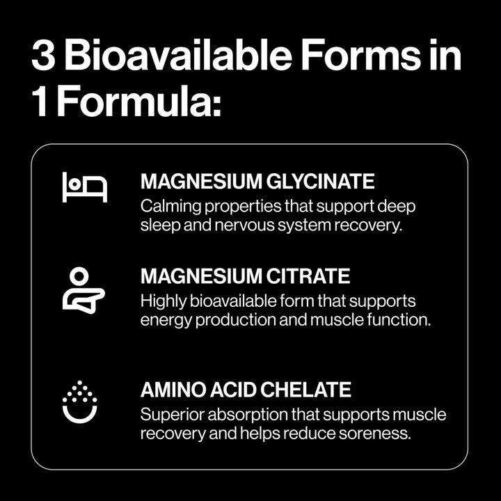 Pillar Performance - Triple Magnesium Tablets - Run Vault
