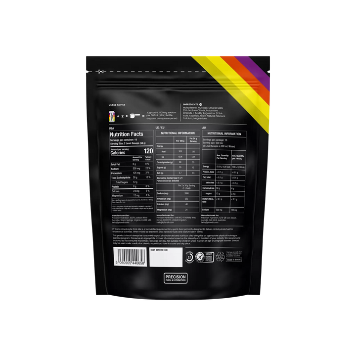 Precision Fuel & Hydration - Carb & Electrolyte Drink Mix - Run Vault